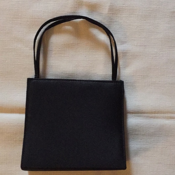 Black Silk look Evening Bag - Picture 2 of 3
